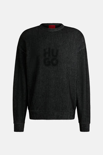 Sweater met ronde hals Zwart - HUGO