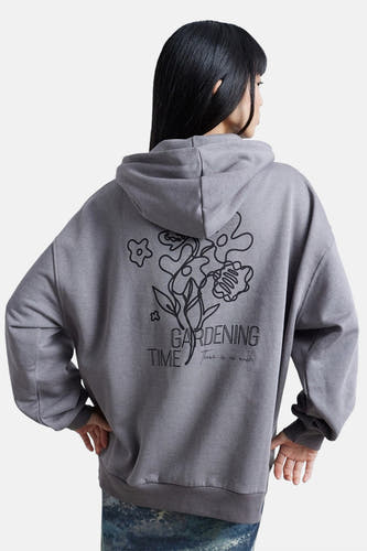 Sweater met kap Grijs - 24 colours GmbH
