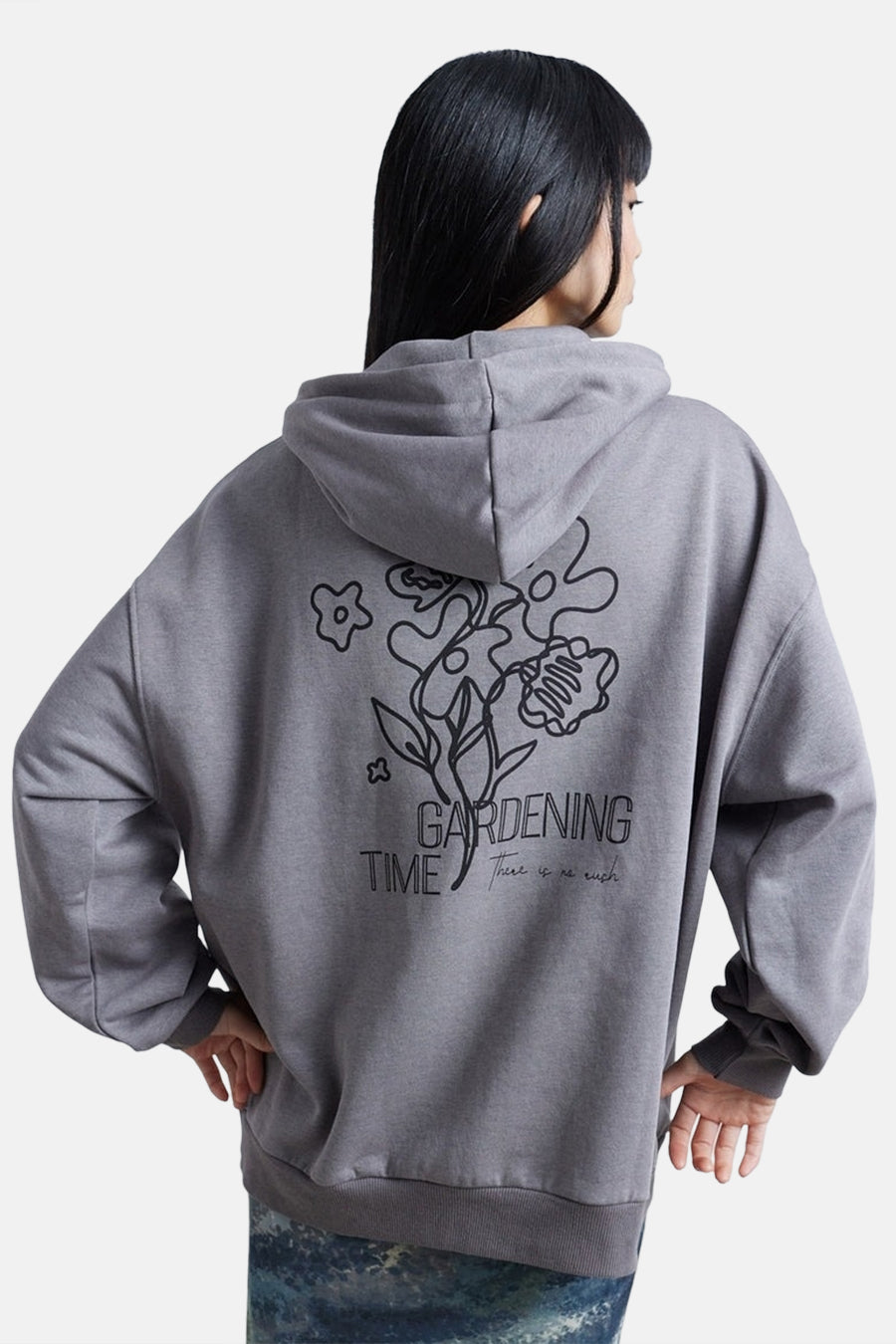 Sweater met kap Grijs - 24 colours GmbH