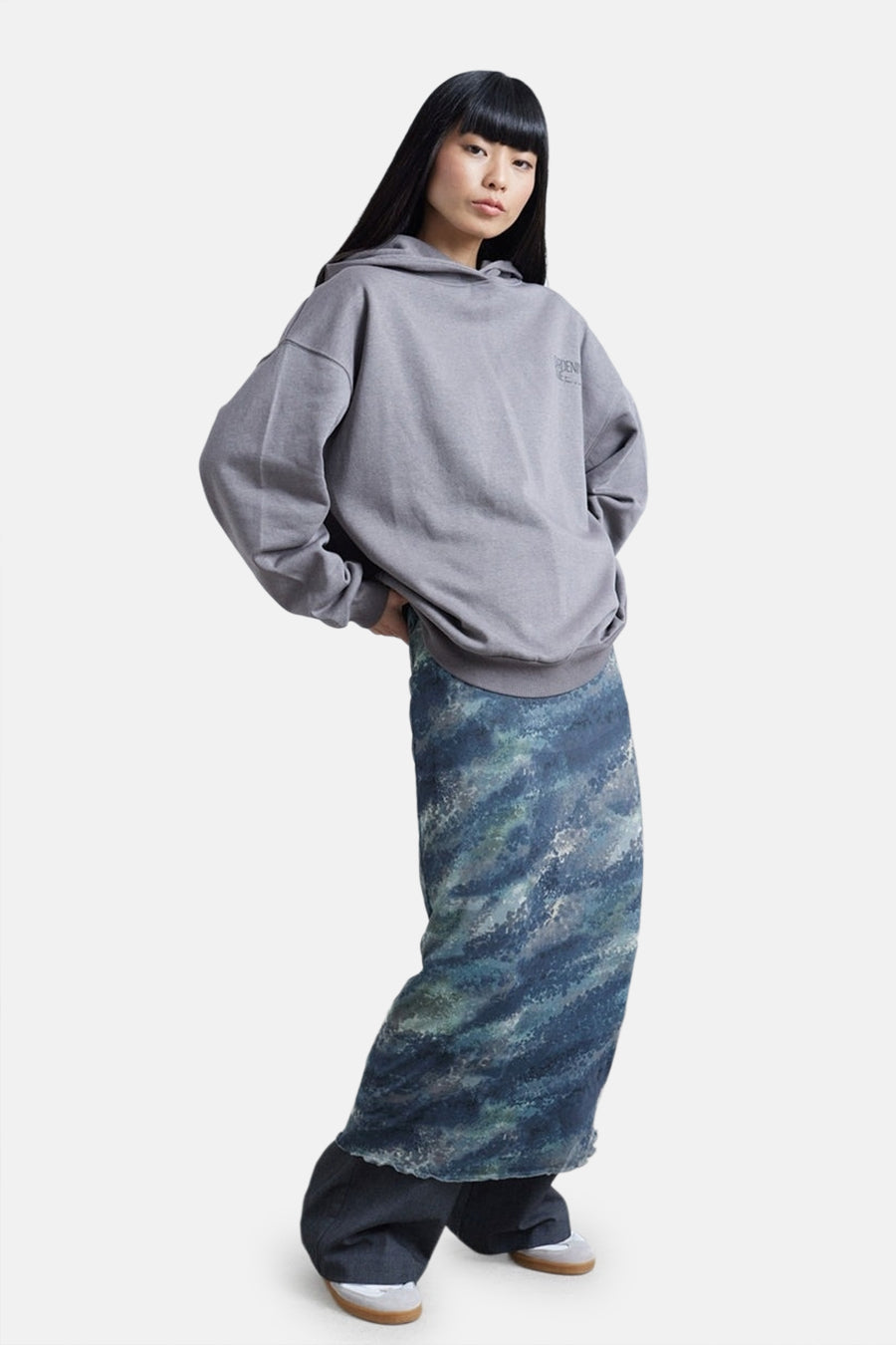 Sweater met kap Grijs - 24 colours GmbH