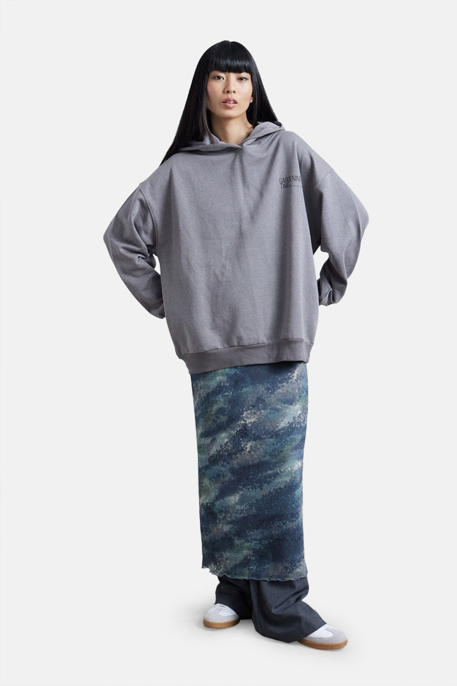 Sweater met kap Grijs - 24 colours GmbH