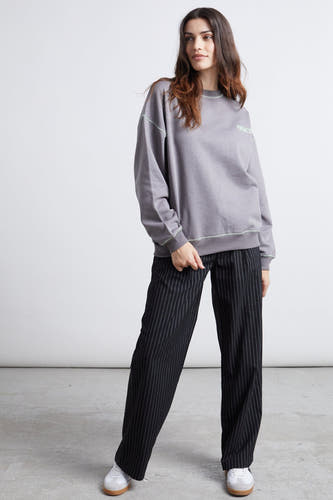 Sweater met ronde hals Grijs - 24 colours GmbH