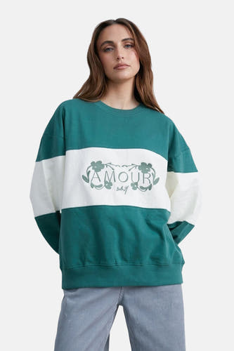 Sweater met ronde hals Groen - 24 colours GmbH