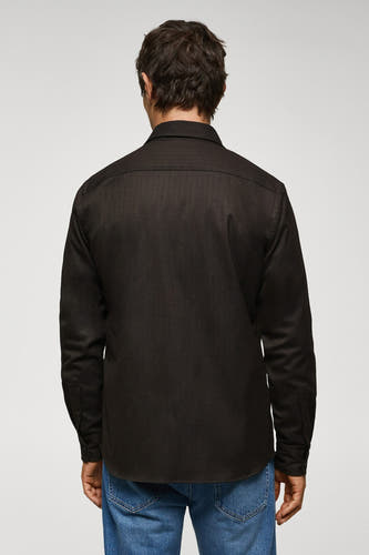Hemd (lange mouwen) Bruin - Mango