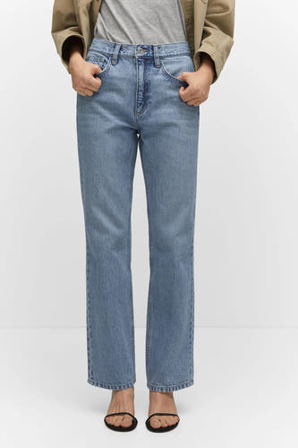Jeans straight Light blue denim - Mango