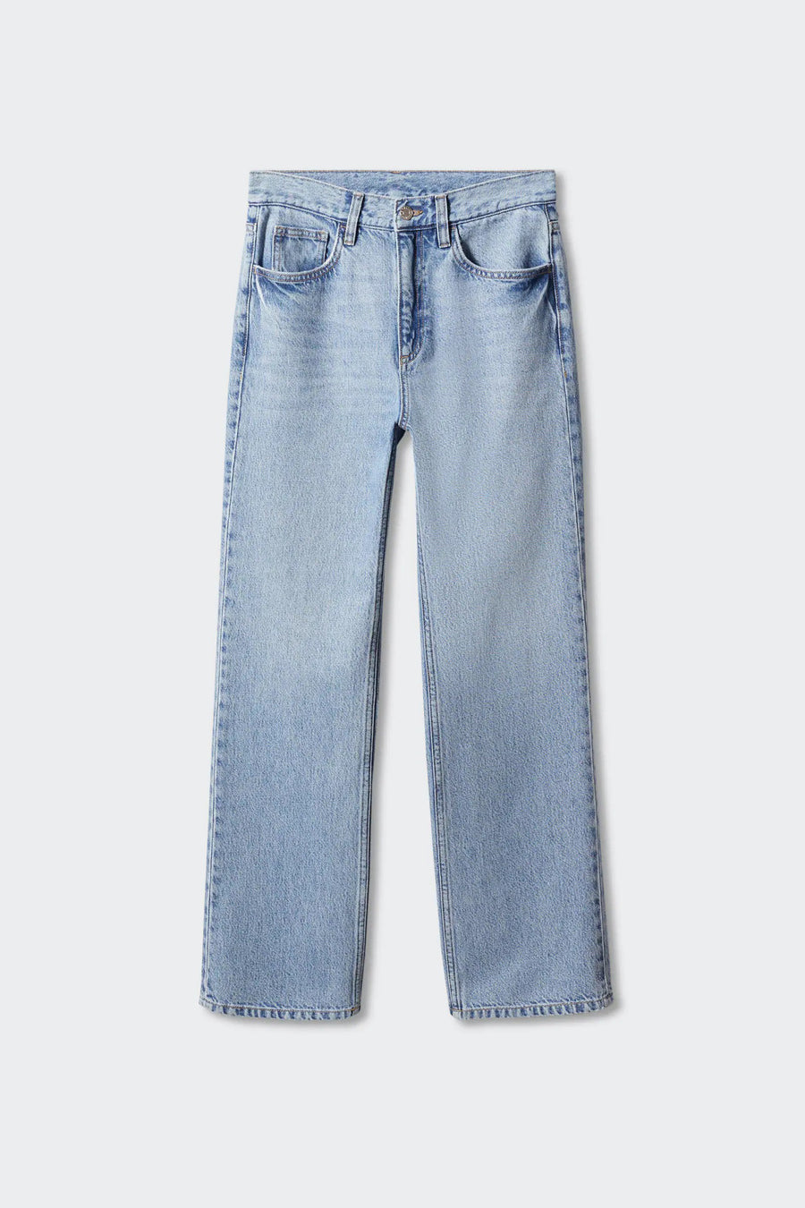 Jeans straight Light blue denim - Mango
