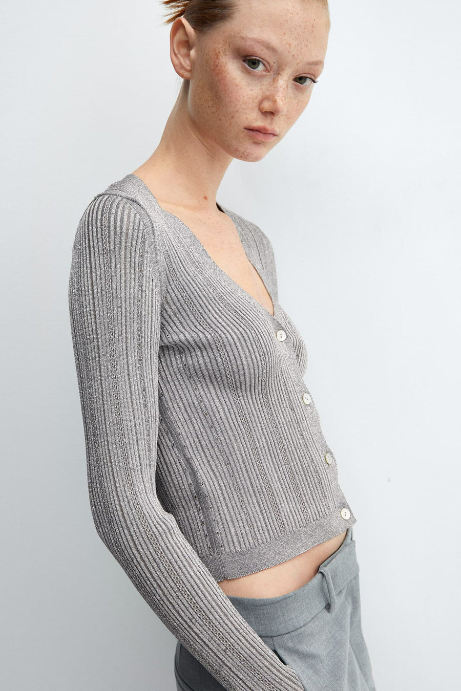 Gilet Zilver - Mango
