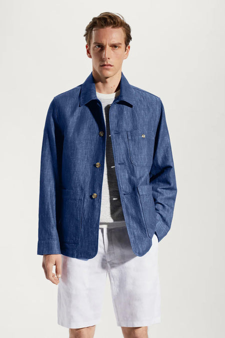 Jeansjas Blauw - Mango