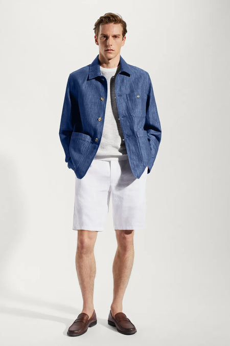 Jeansjas Blauw - Mango