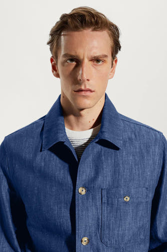 Jeansjas Blauw - Mango