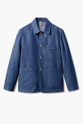 Jeansjas Blauw - Mango