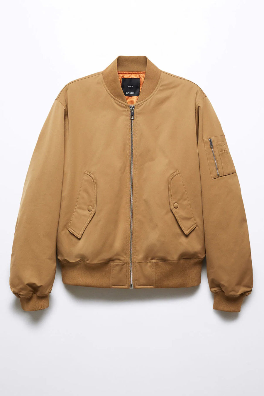 Korte jas Bruin - Mango