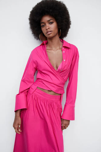 Hemd (lange mouwen) Roze - Mango