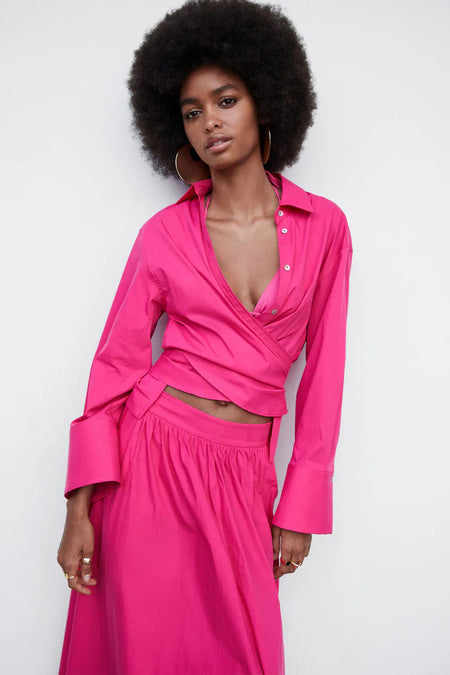 Hemd (lange mouwen) Roze - Mango