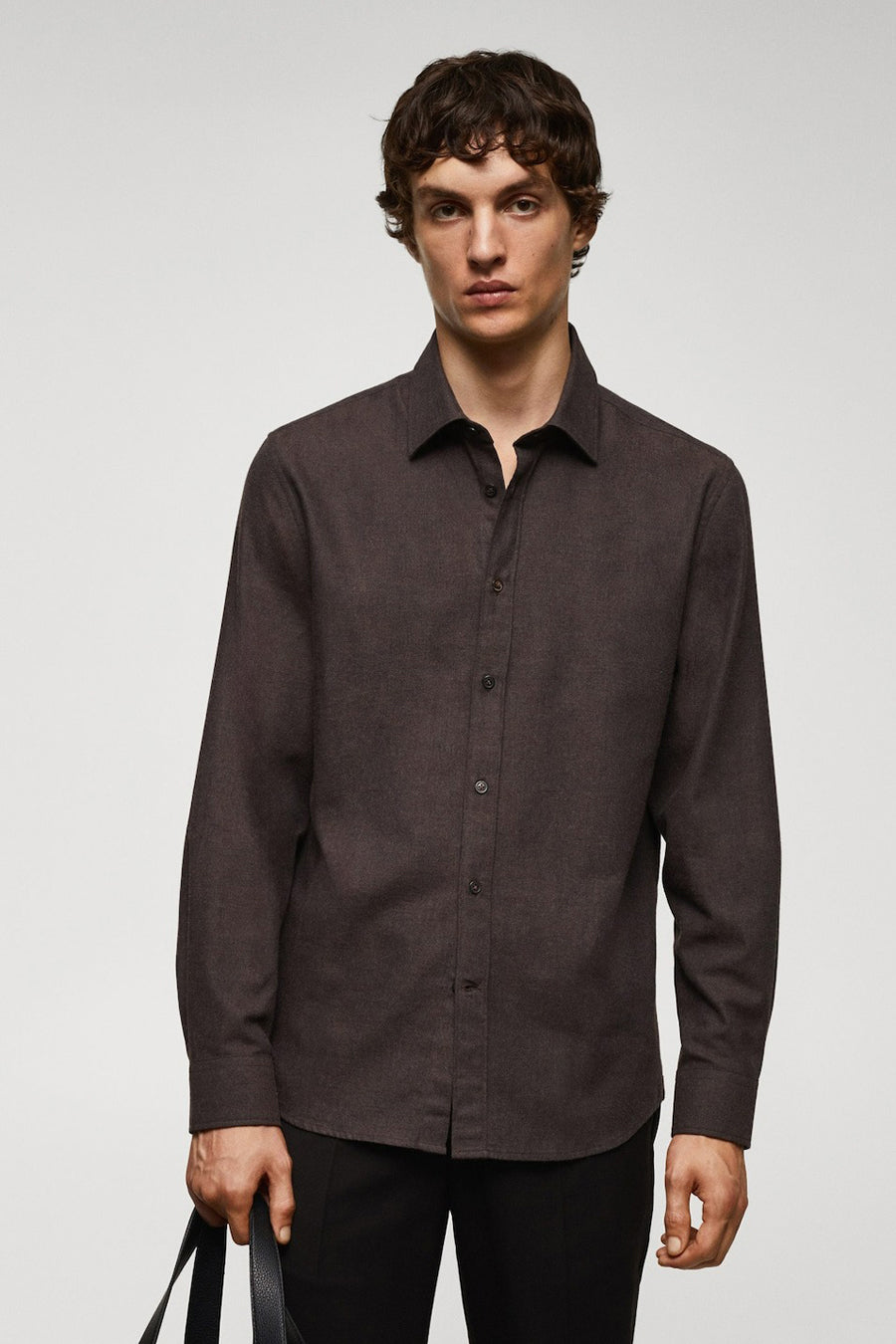 Hemd (lange mouwen) Bruin - Mango