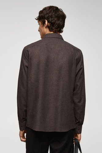 Hemd (lange mouwen) Bruin - Mango