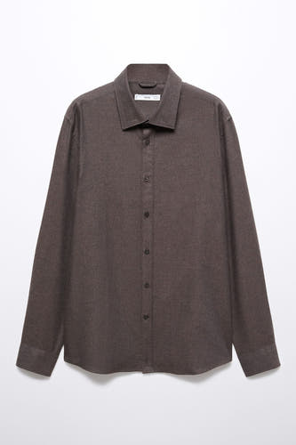Hemd (lange mouwen) Bruin - Mango