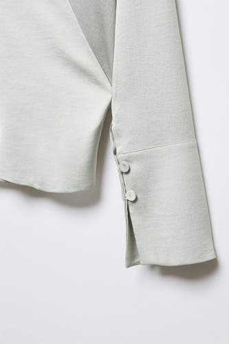 Hemd (lange mouwen) Zilver - Mango