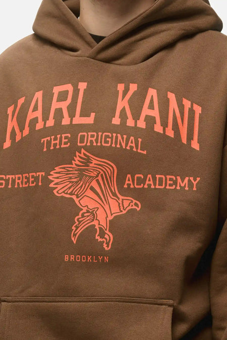 Sweater met kap Bruin - KARL KANI