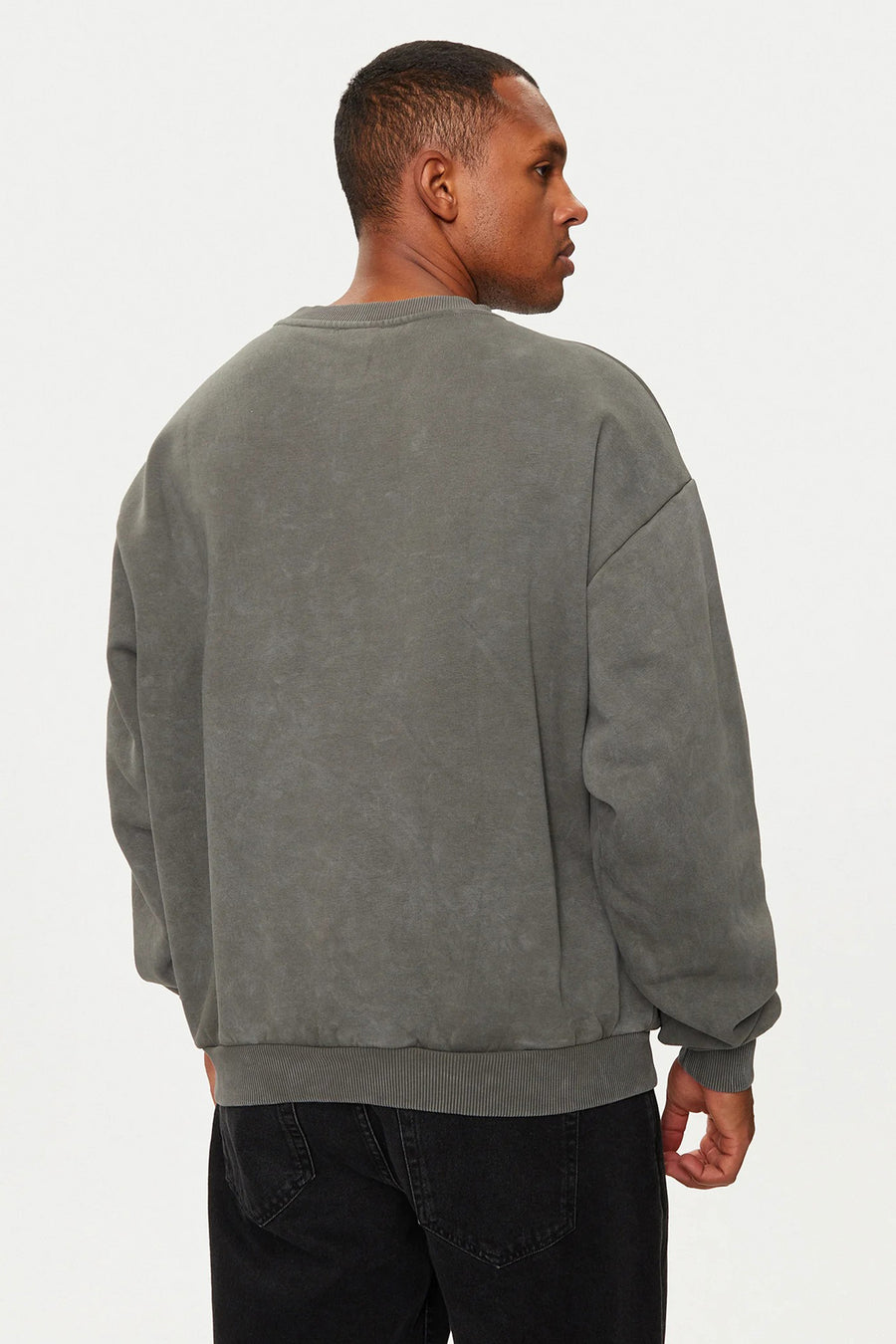 Sweater met ronde hals Grijs - KARL KANI