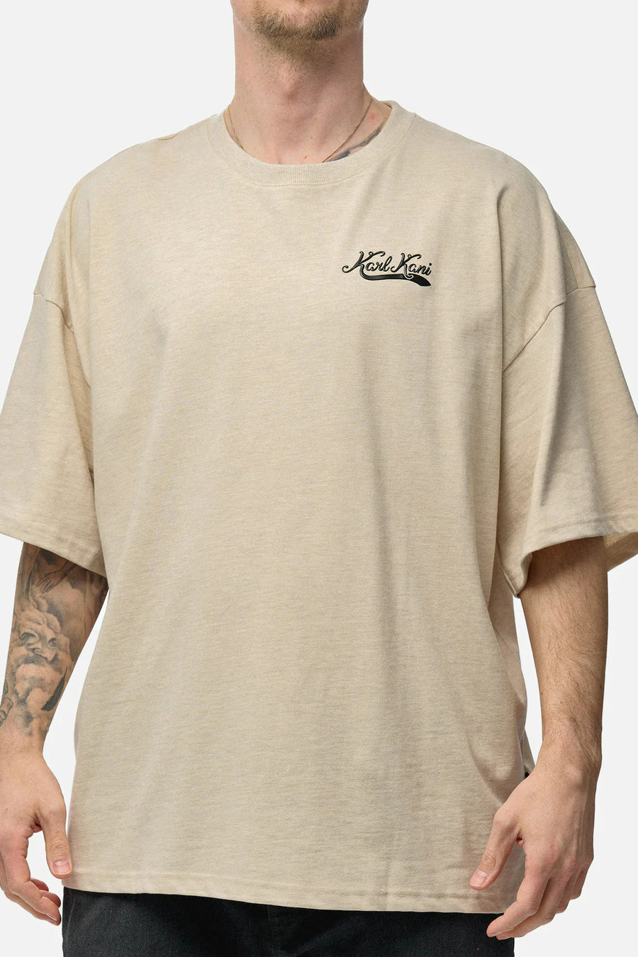 T-shirt (korte mouwen) Ecru - KARL KANI