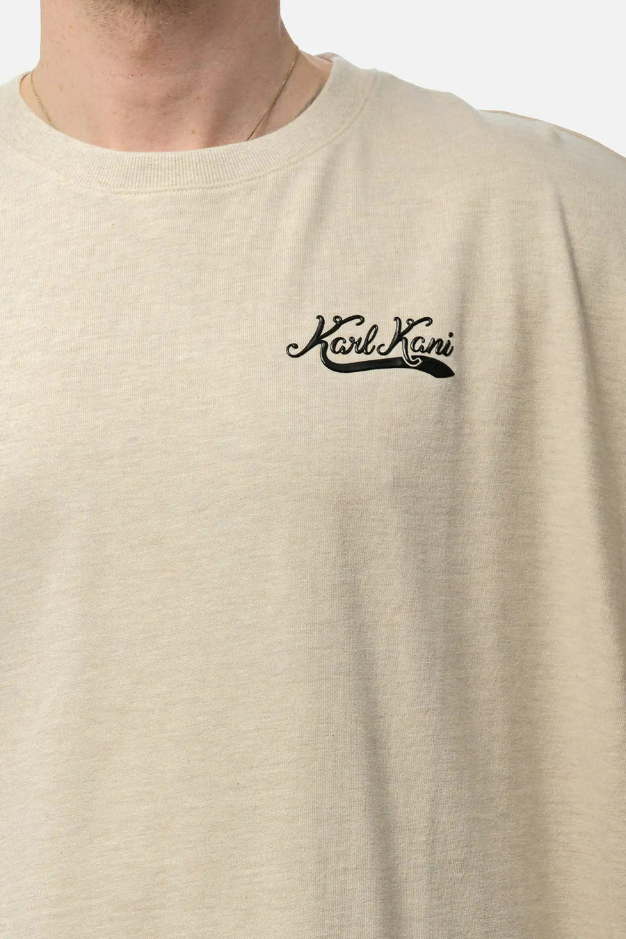 T-shirt (korte mouwen) Ecru - KARL KANI