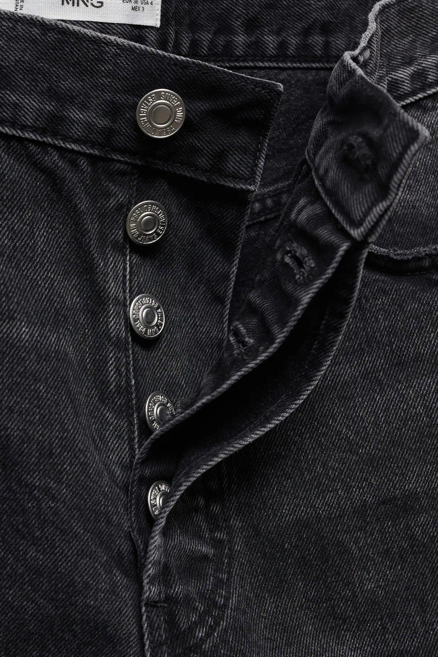 Jeans wide Zwart - Mango
