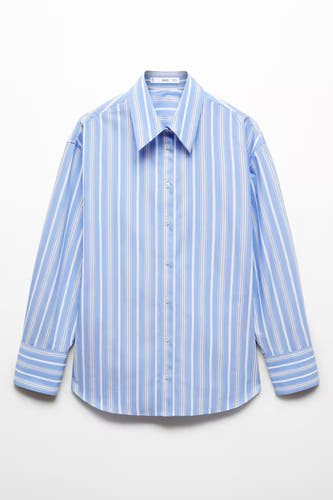 Hemd (lange mouwen) Blauw - Mango
