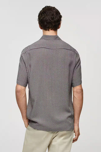 Hemd (korte mouwen) Blauw - Mango