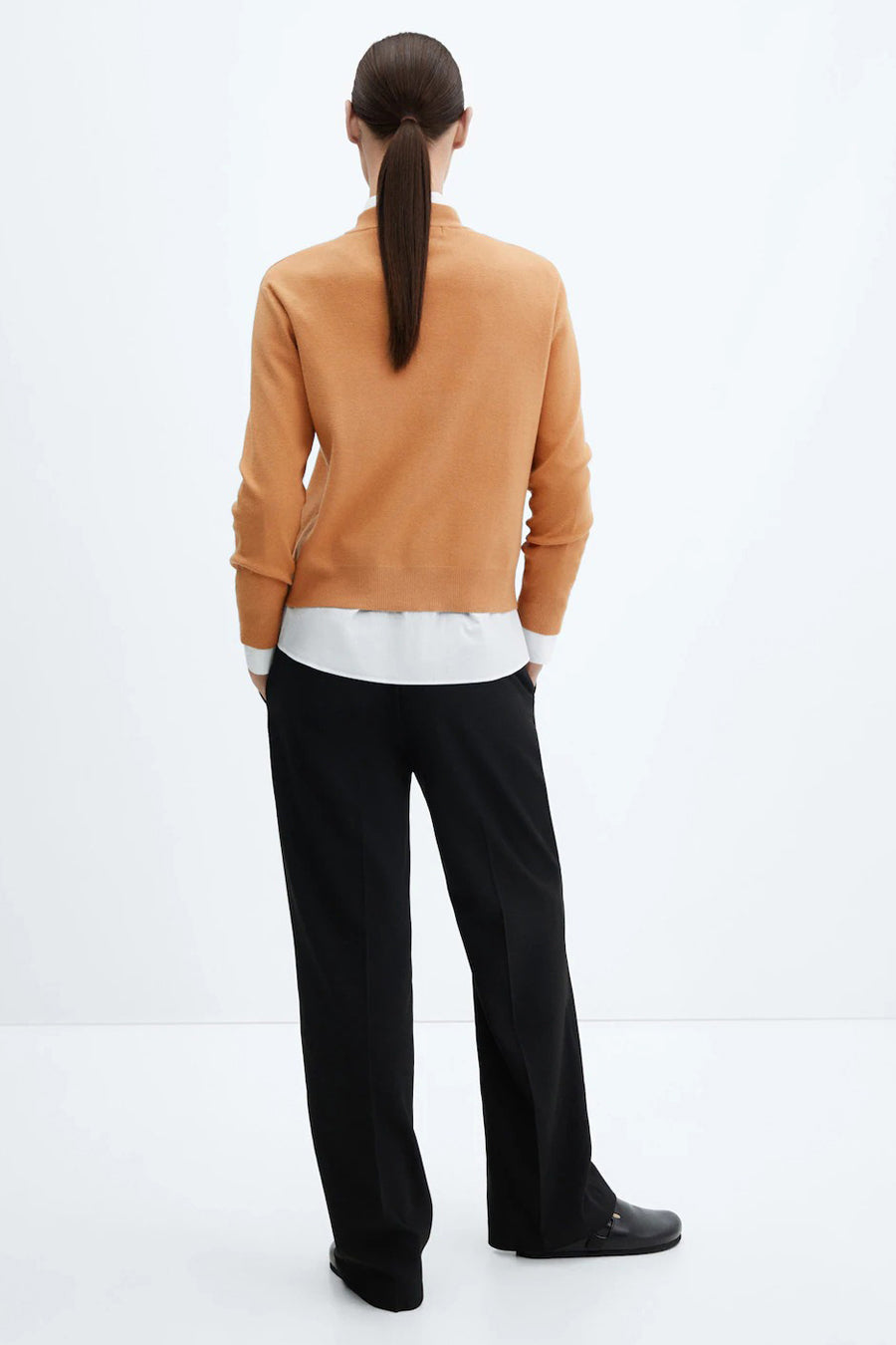 Trui met ronde hals Bruin - Mango