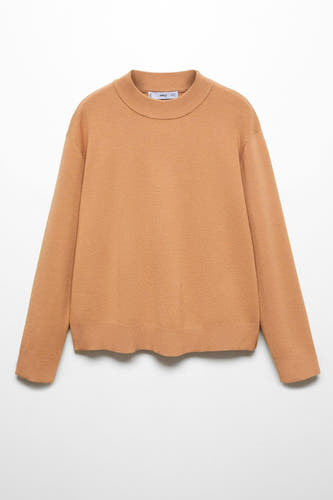 Trui met ronde hals Bruin - Mango