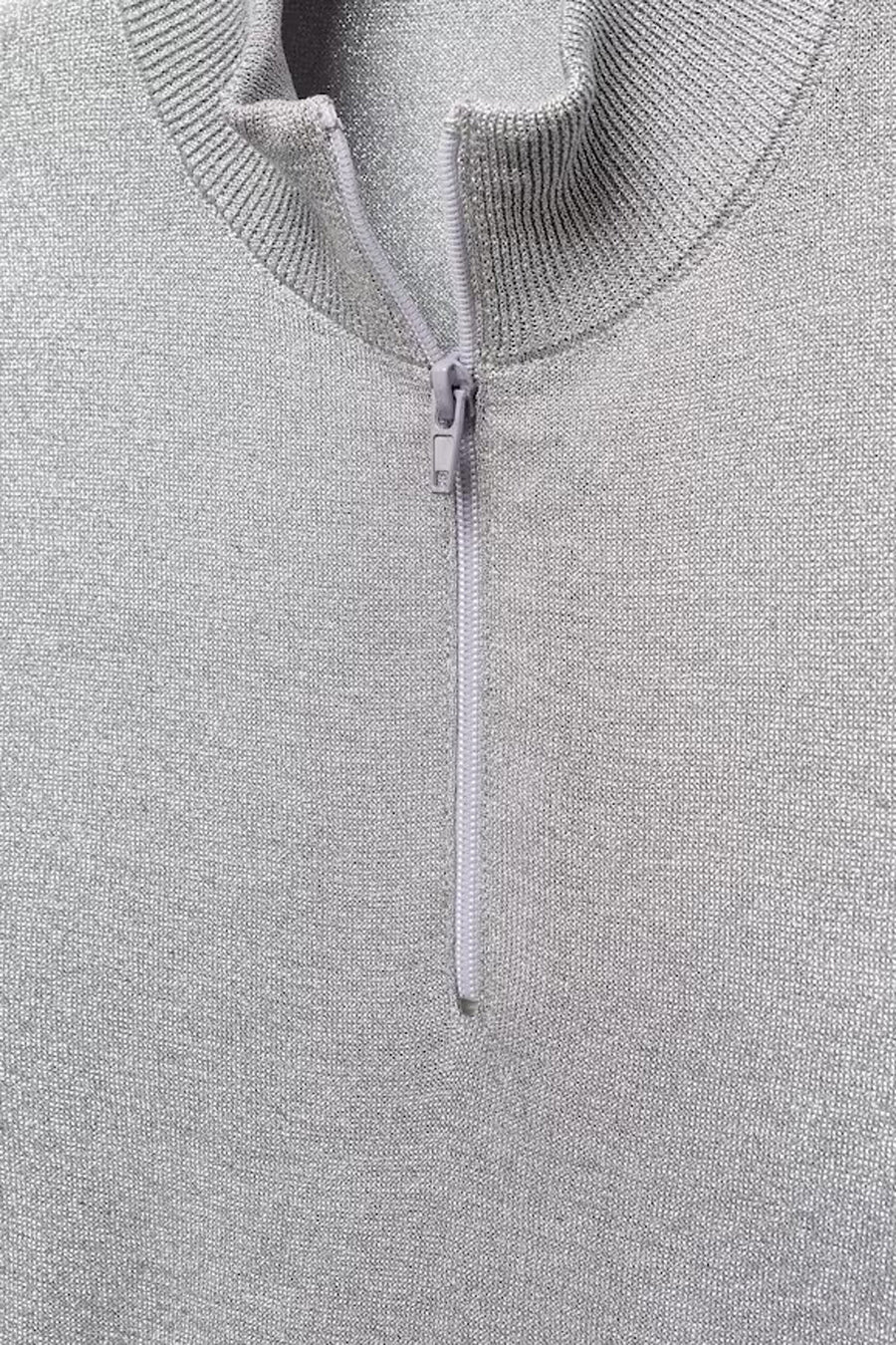 Trui met ronde hals Zilver - Mango