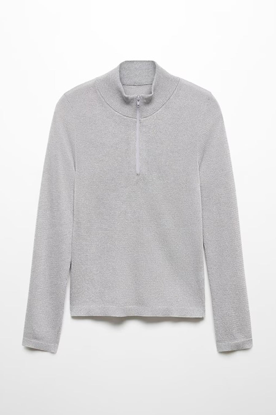 Trui met ronde hals Zilver - Mango
