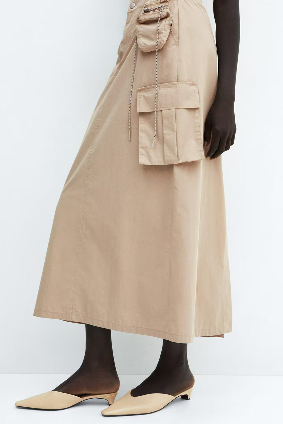 Rok (lang) Bruin - Mango