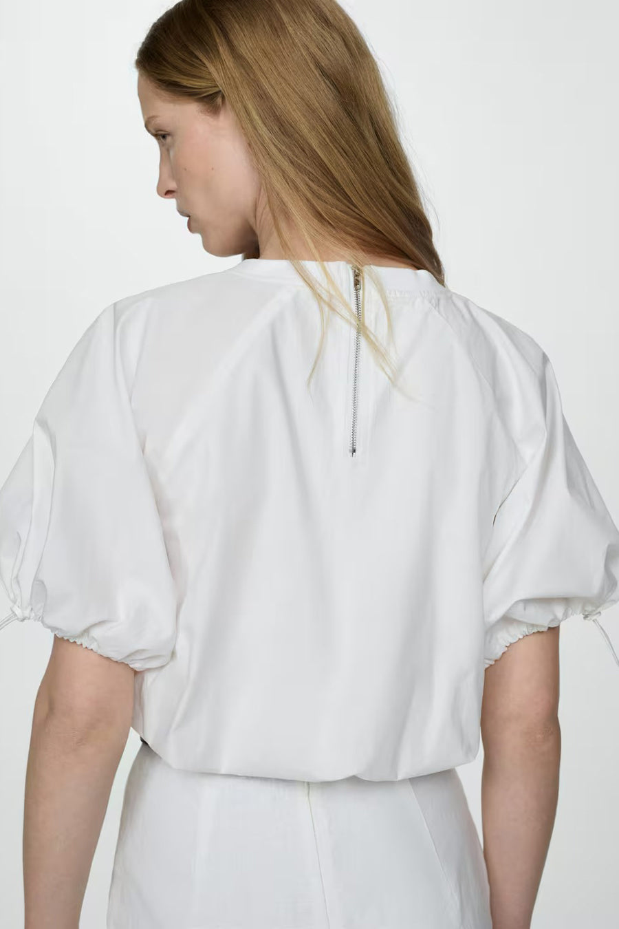 Blouse (korte mouwen) Wit - Mango