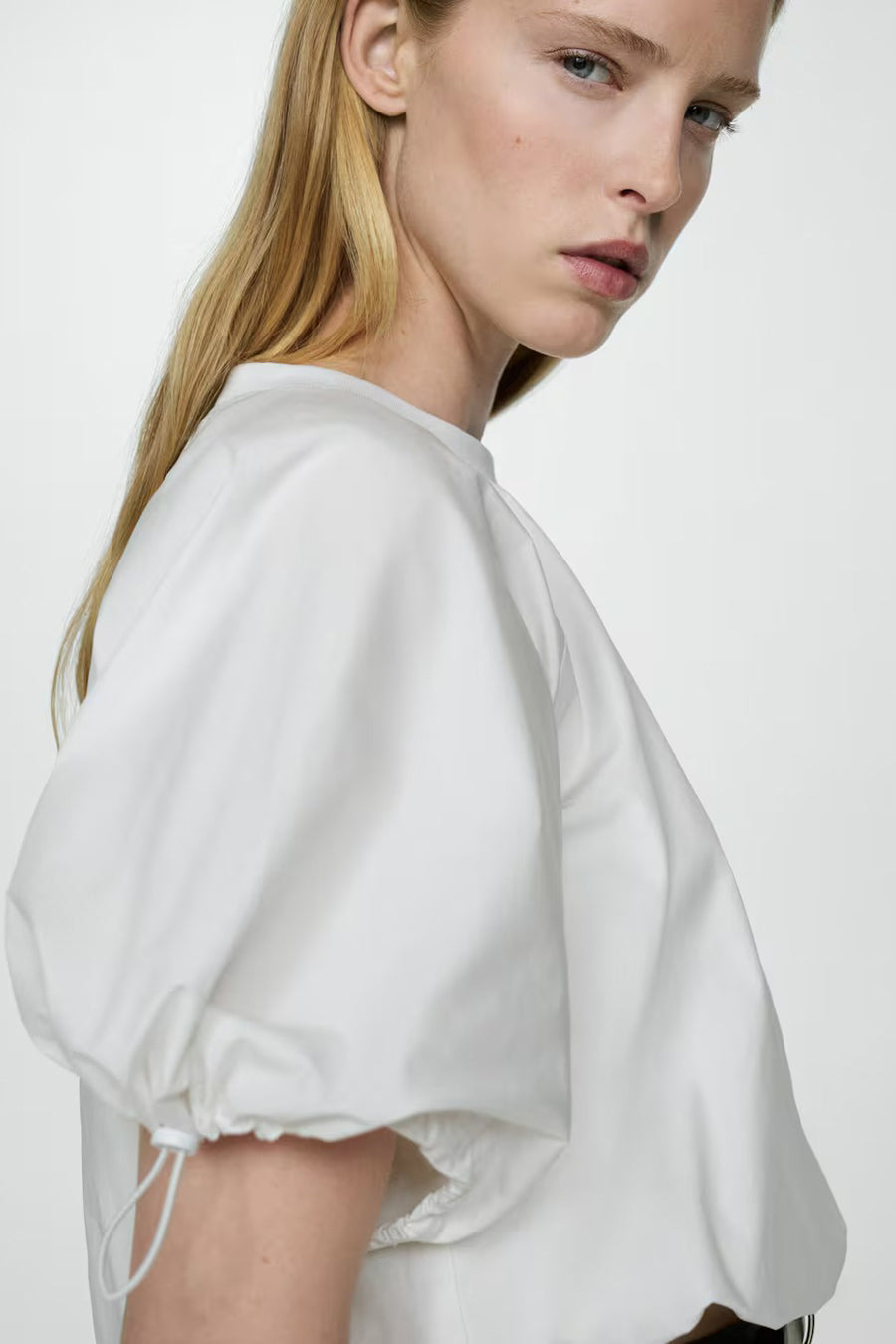 Blouse (korte mouwen) Wit - Mango