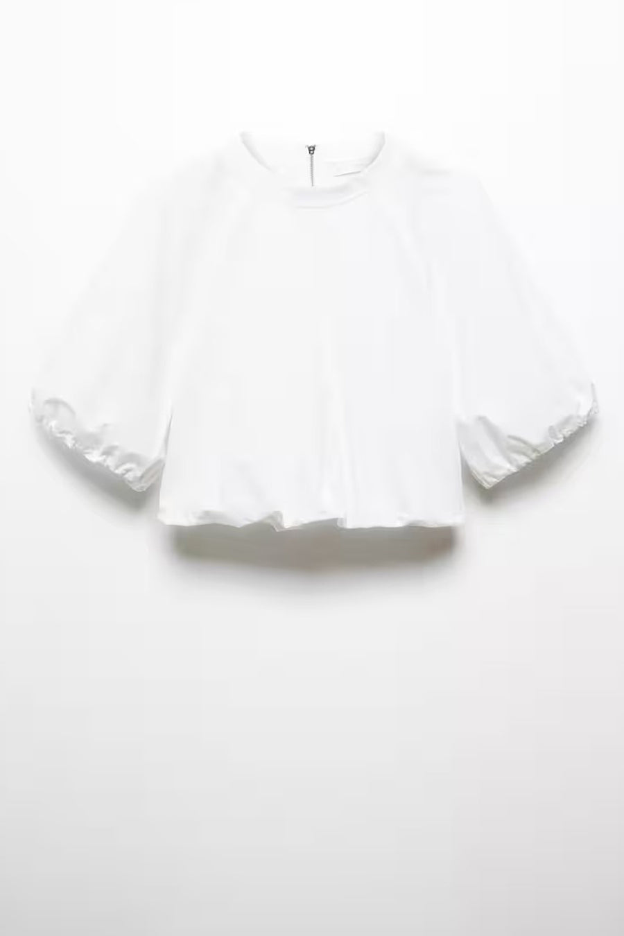 Blouse (korte mouwen) Wit - Mango