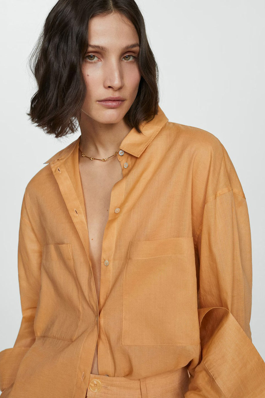 Hemd (lange mouwen) Oranje - Mango