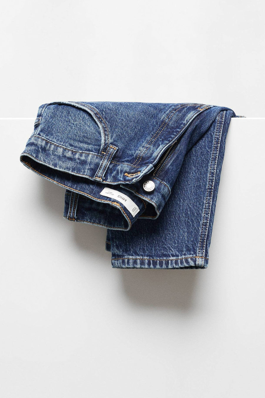 Mom Jeans Dark blue denim - Mango