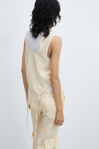 Blouse (zonder mouwen) Beige - Mango