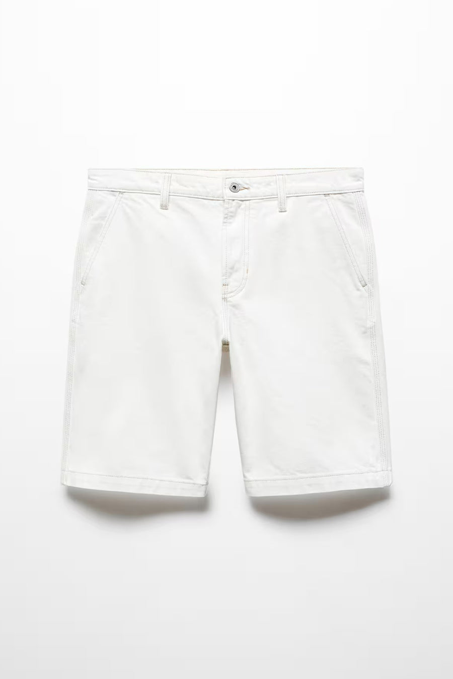 Short White denim - Mango