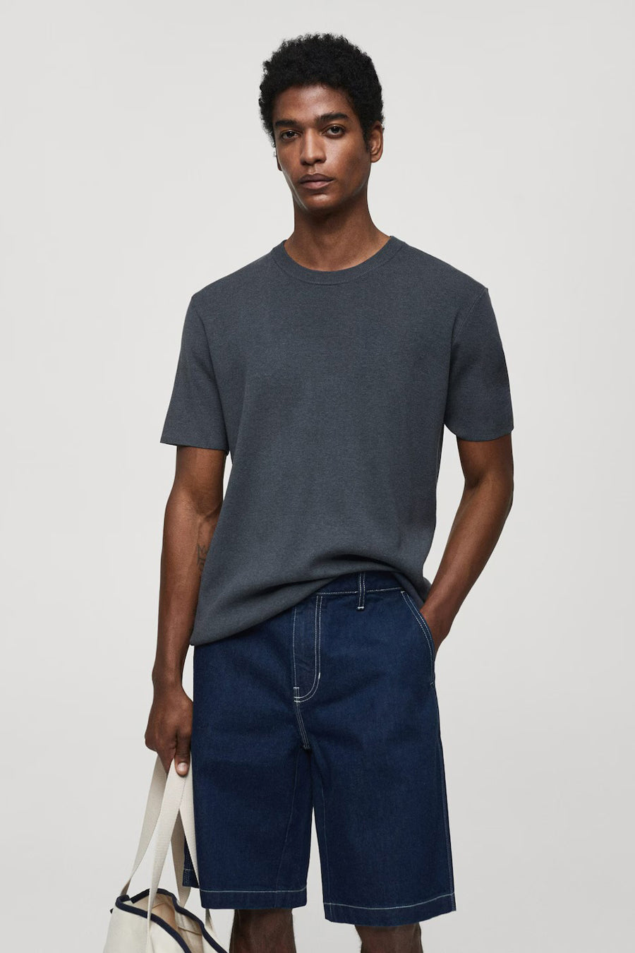 T-shirt (korte mouwen) Blauw - Mango