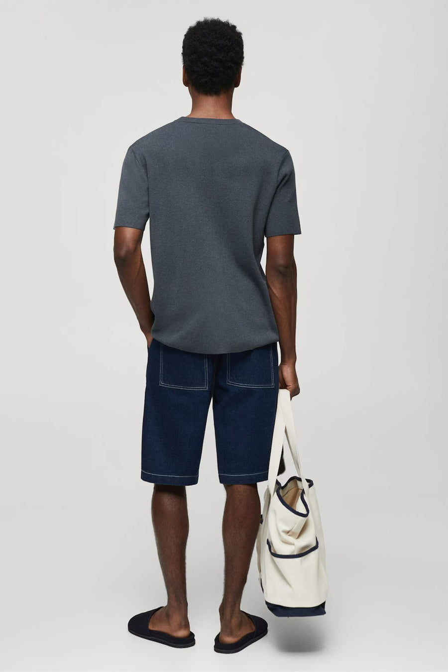 T-shirt (korte mouwen) Blauw - Mango