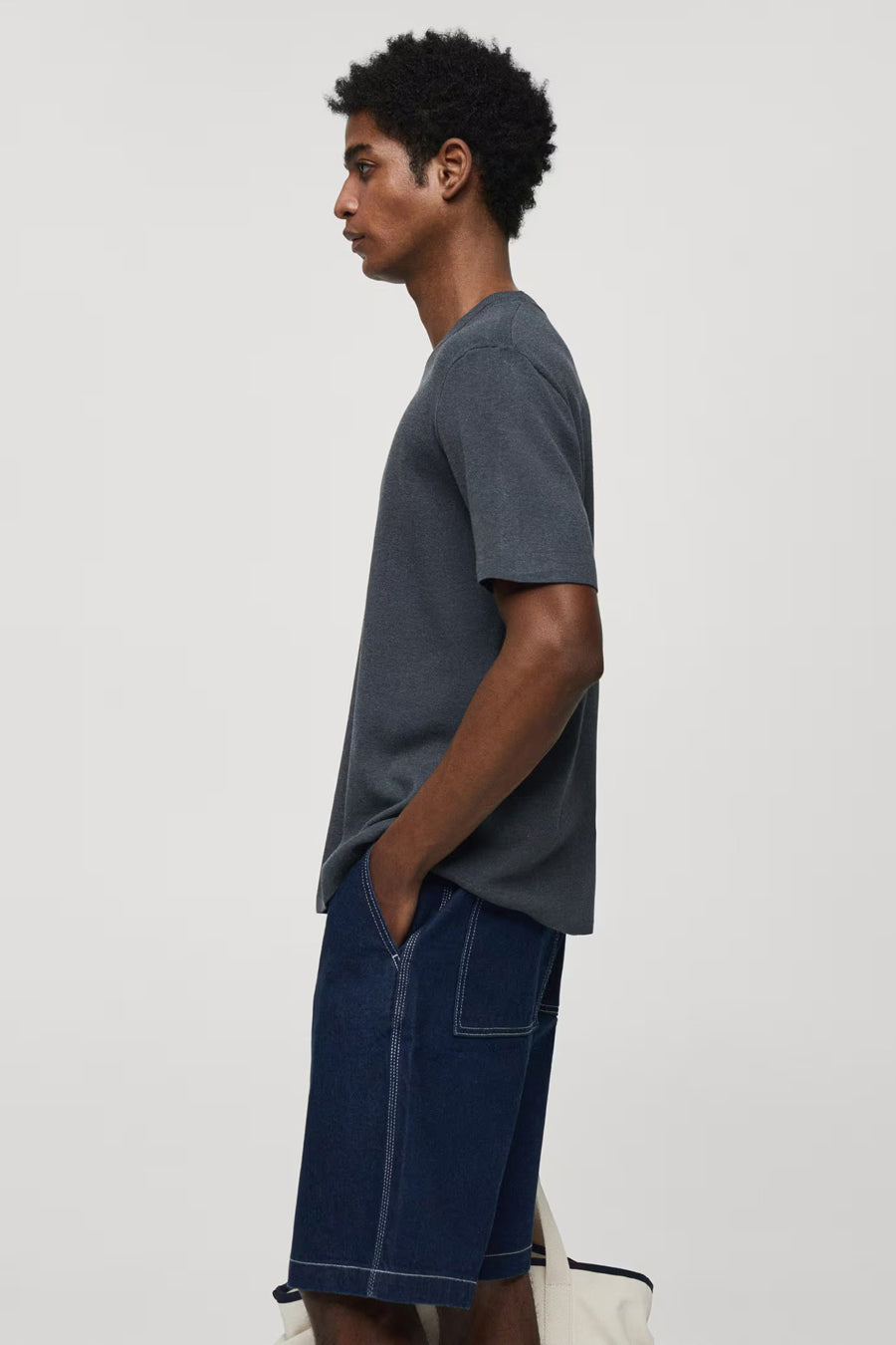 T-shirt (korte mouwen) Blauw - Mango