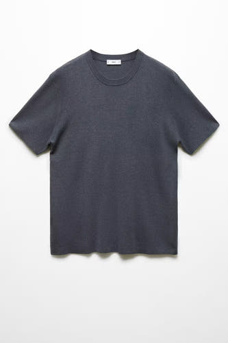 T-shirt (korte mouwen) Blauw - Mango