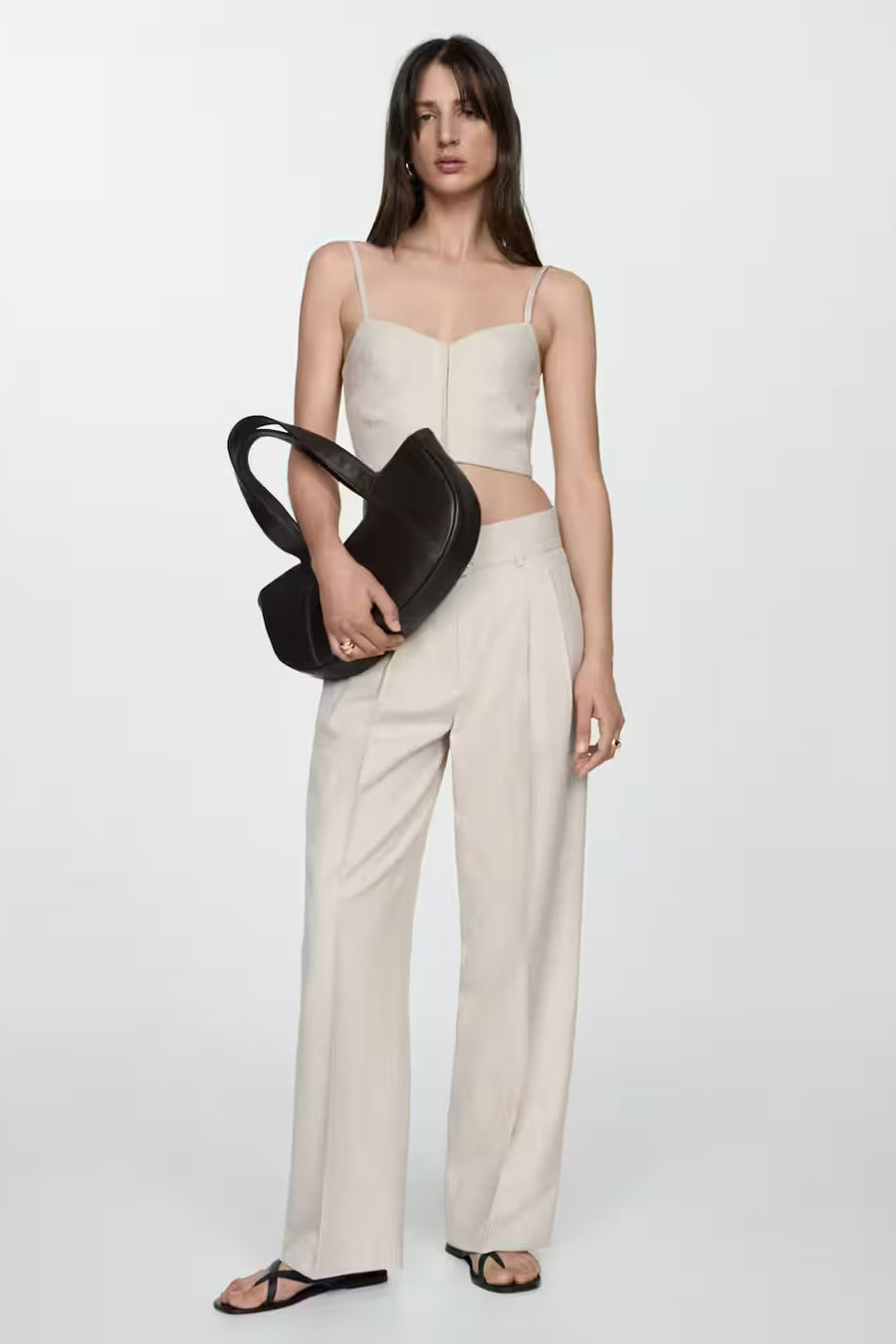 Blouse (zonder mouwen) Beige - Mango