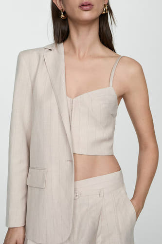 Blouse (zonder mouwen) Beige - Mango