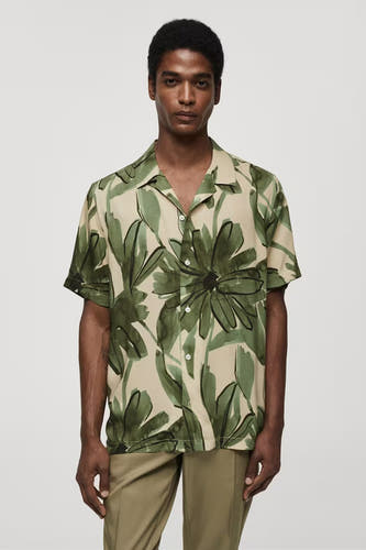 Hemd (korte mouwen) Groen - Mango