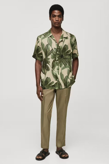 Hemd (korte mouwen) Groen - Mango