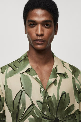 Hemd (korte mouwen) Groen - Mango